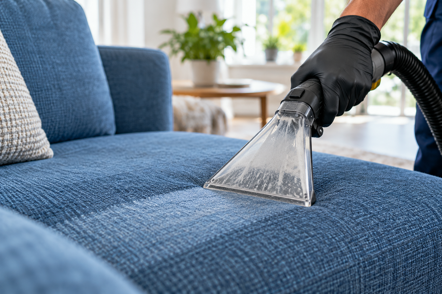Professional upholstery cleaning